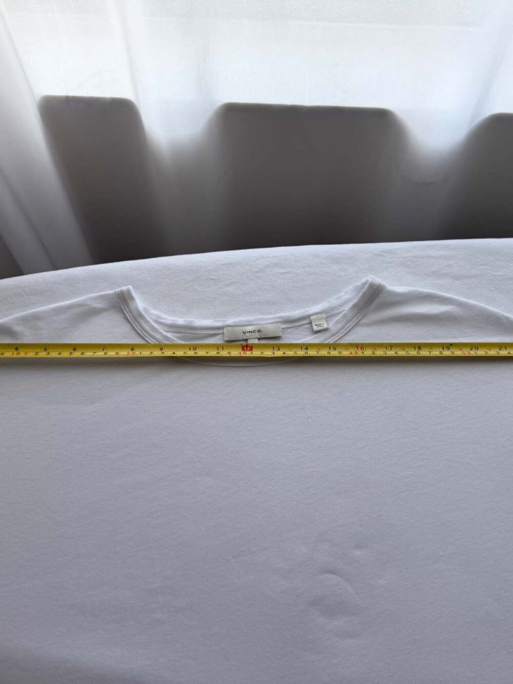 Vince White Tencel Linen Raw Edge Long Sleeve Top M - Picture 12 of 16